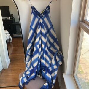 Roberta Roller Rabbit Scarf Dress in Blue Tie Dye OS